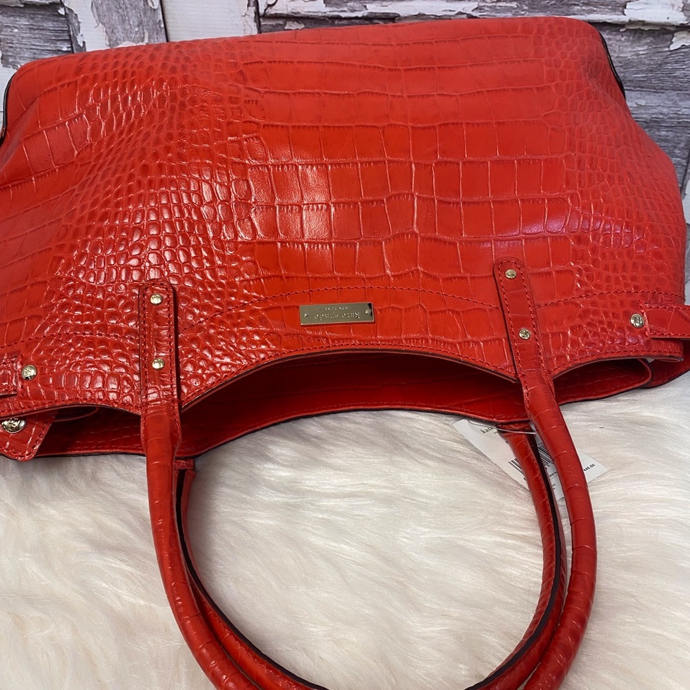 Kate Spade NY Stevie Carlsbad Red Large Satchel NWT - Picture 5 of 12